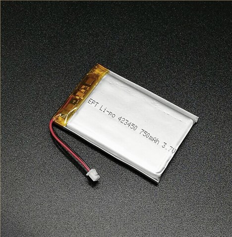 3.7V 750mAh ETC聚合物鋰電池